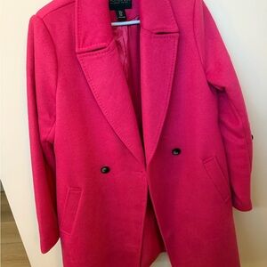 Rachel Zoe Vibrant Pink Pea Coat